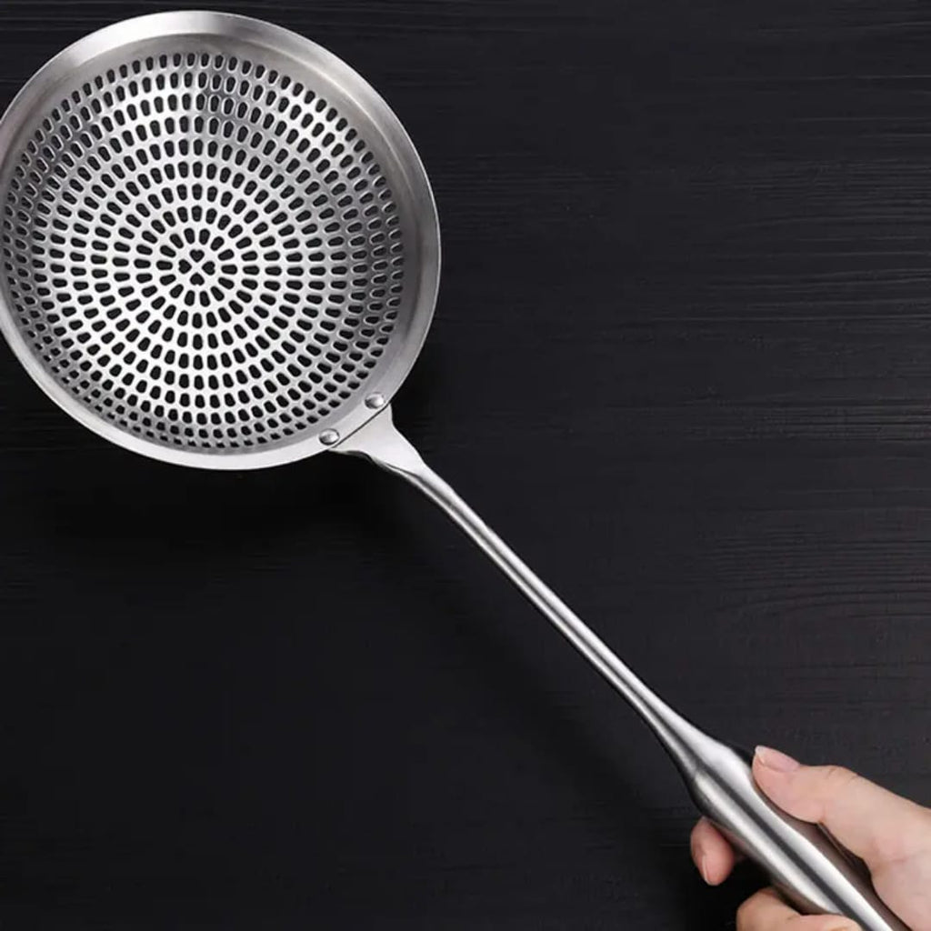 304 Stainless Steel Slotted Spoon / Skimmer Ladle – Kitchen Tool