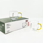 Green Apple Borosilicate Heat Resistant Transparent Glass Cup