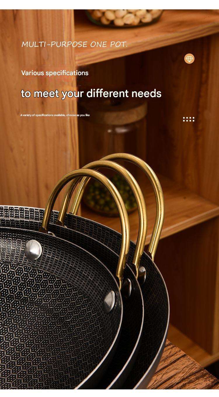 DS54 Stainless Steel Honeycomb Non-Stick Frying Pan – 8/9/10/12cm Kitchen Cooking Pot