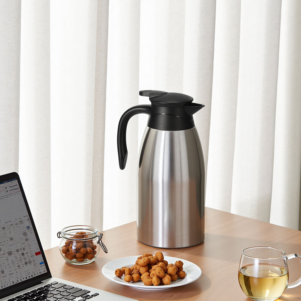 2L Large Capacity 304 Stainless Steel Vacuum Flask Home Office Hotel Tea Kettle Home Thermos