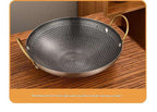 DS54 Stainless Steel Honeycomb Non-Stick Frying Pan – 8/9/10/12cm Kitchen Cooking Pot