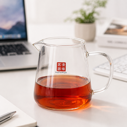 Apple Borosilicate Glass Teapot & Water Cup Set | Heat-Resistant Green Apple Tea Set for Hot & Cold Drinks