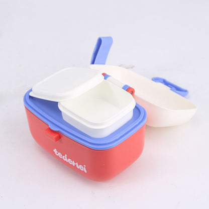 
Baby Food Storage Container with Fork and Secure Lid