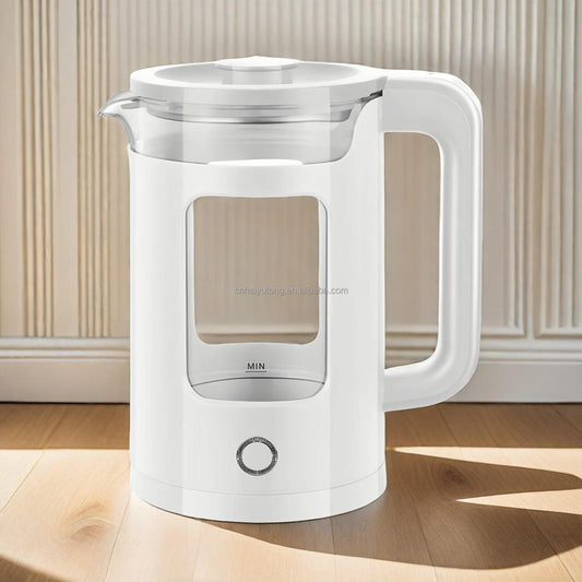 Bajaj 2L glass electric kettle with stainless steel heating plate