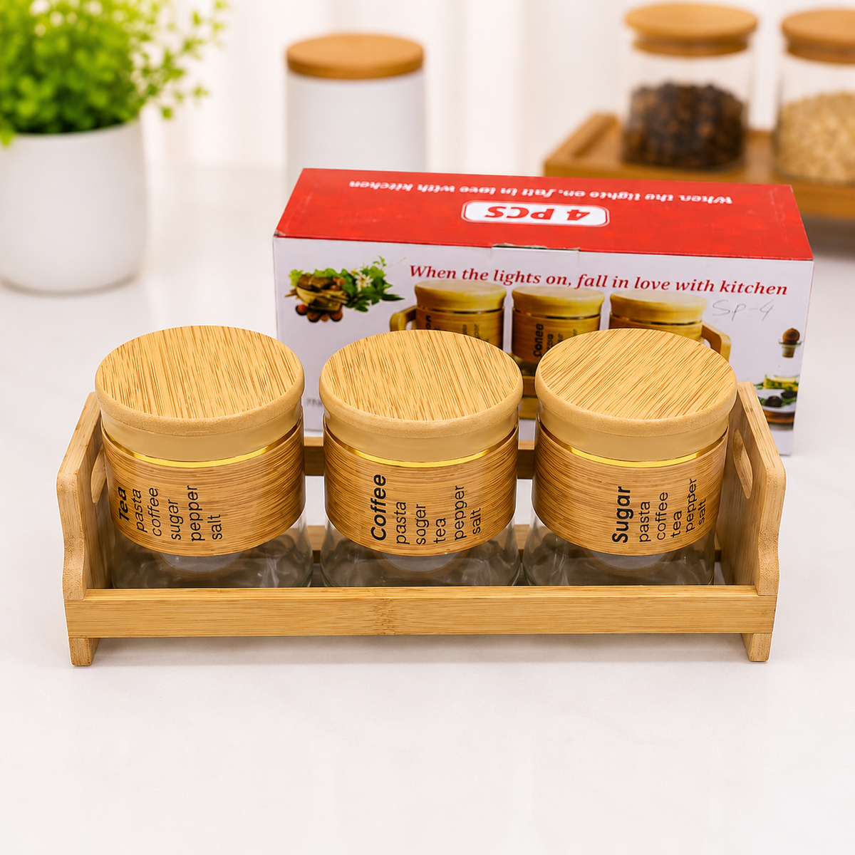 
400ml Glass Spice Jars for Kitchen Organization