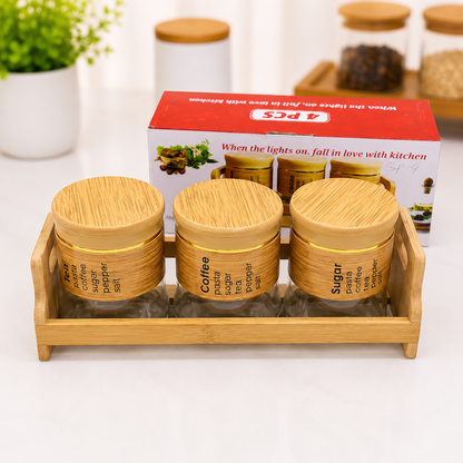 
400ml Glass Spice Jars for Kitchen Organization