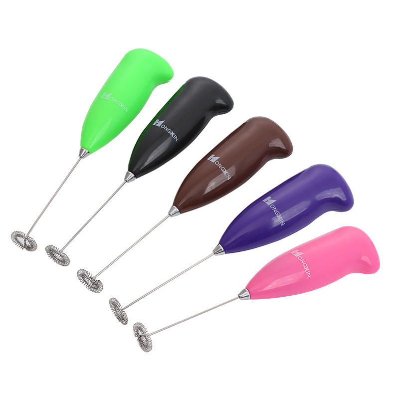 
Battery operated handheld coffee whisk and milk frother