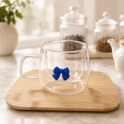Heat Resistant Double Wall Glass Mug – Premium Quality