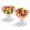 Bright fruit-filled crystal bowls
