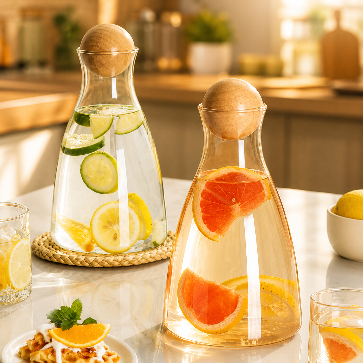 Classic Glass Bottle Stopper for Kettle and Teapot
