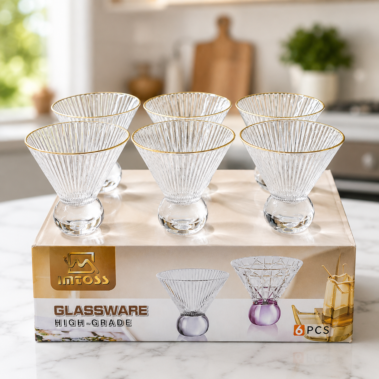 crystal-striped-relief-glass-dessert-bowl-bangladesh