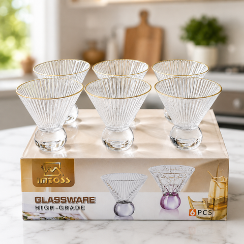 crystal-striped-relief-glass-dessert-bowl-bangladesh