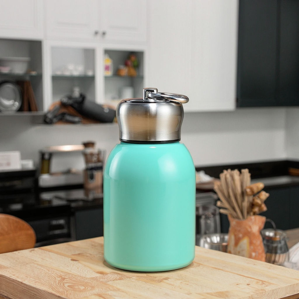 Cute portable stainless steel vacuum insulated water cup