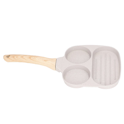 
Die-cast aluminum egg and steak frying pan