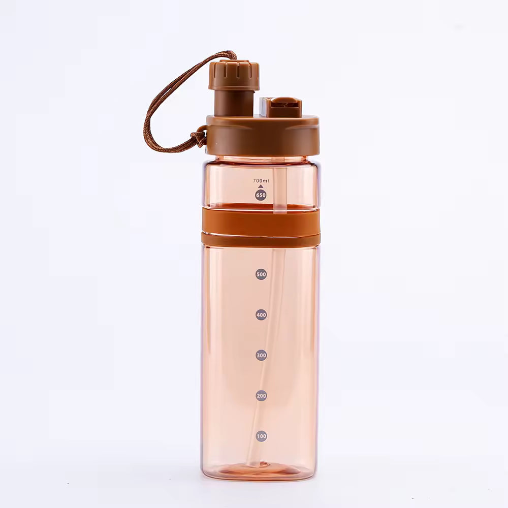 
Durable fitness water bottle with flip lid