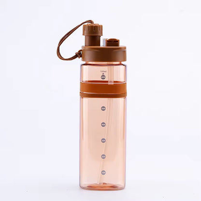
Durable fitness water bottle with flip lid