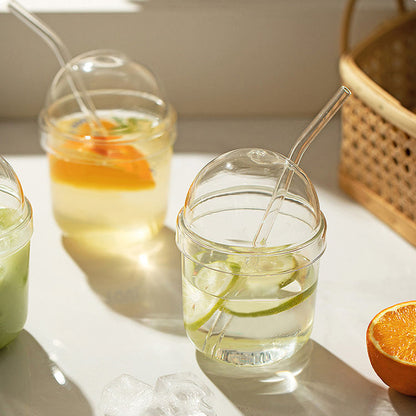 
Eco-friendly borosilicate glass cup for hot and cold drinks