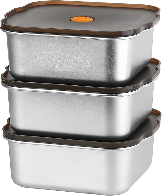 
Eco-friendly reusable stainless steel lunch container