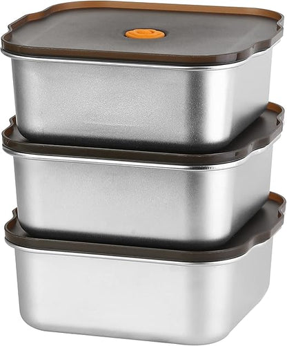 
Eco-friendly reusable stainless steel lunch container