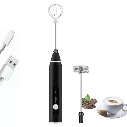 
Electric handheld egg beater and milk mixer