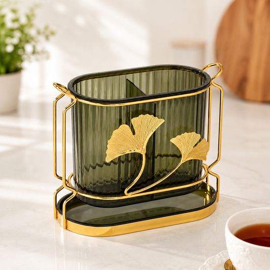 Luxury plastic cutlery drain rack for kitchen countertop