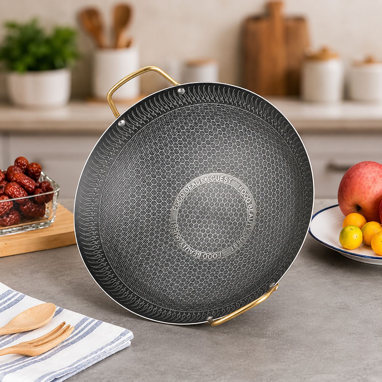 Honeycomb Non-Stick Stainless Steel 