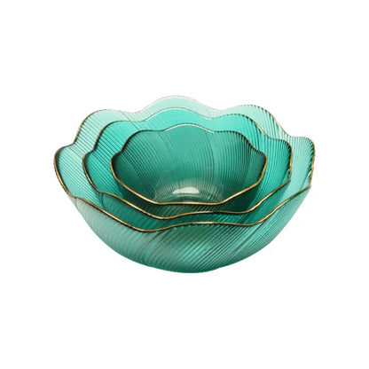 
Elegant crystal glass bowl set for desserts