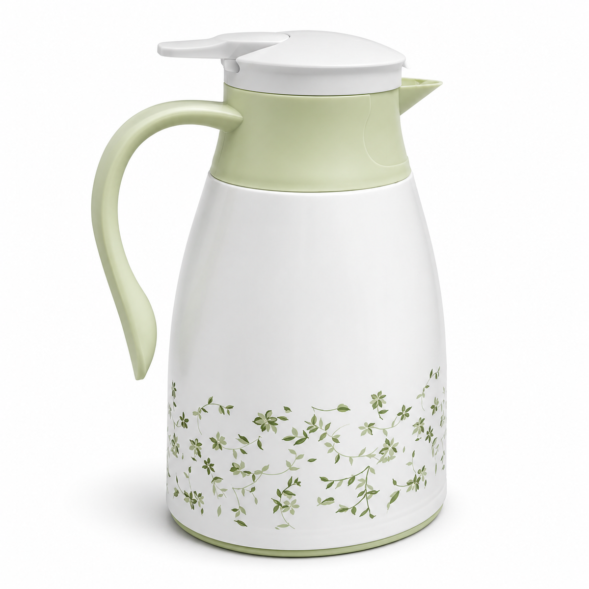 Elegant pastel floral thermal carafe