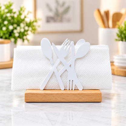 Elegant vertical tissue holder for home kitchen
