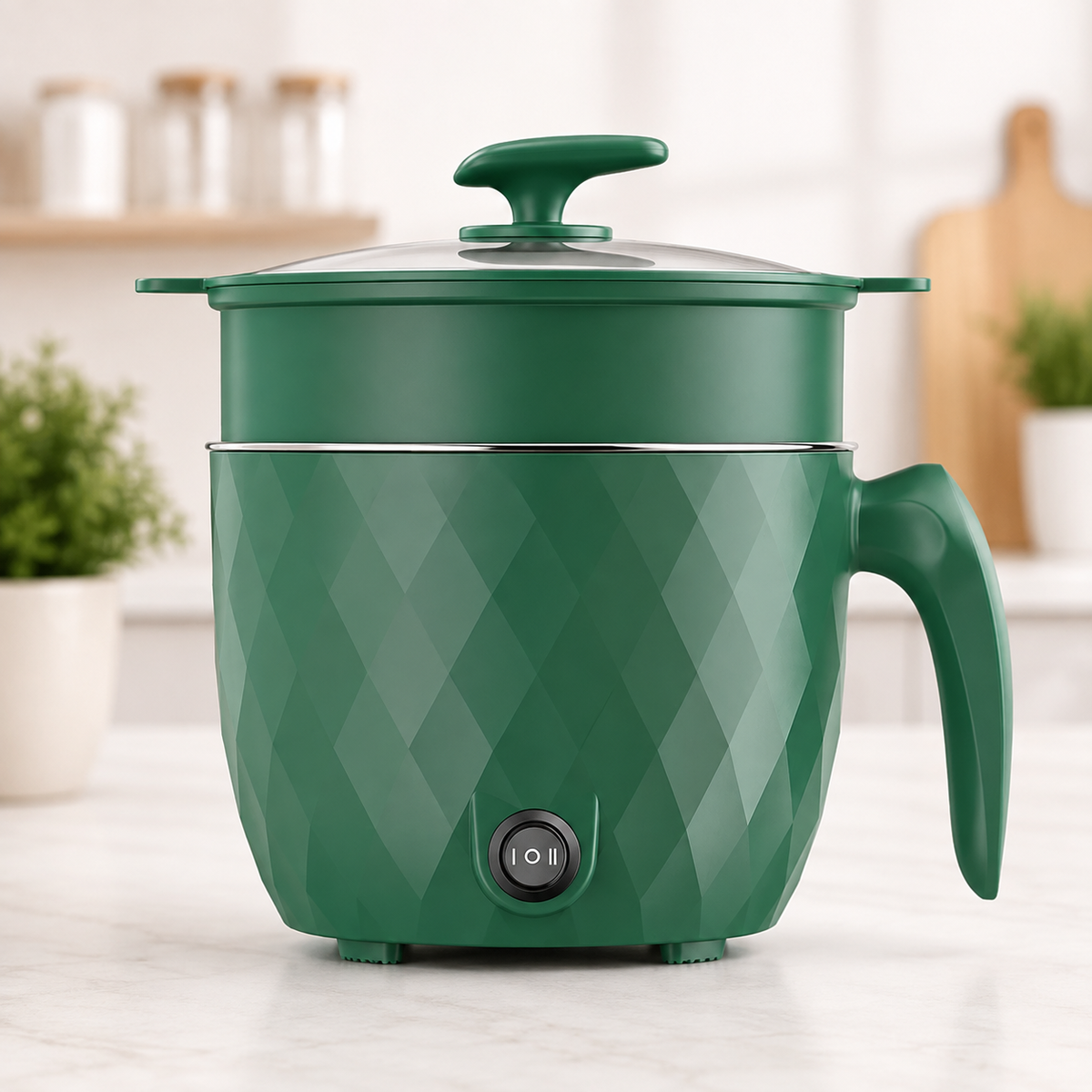 1.8L Mini Electric Pressure Cooker & Rice Cooker | Multifunctional Non-Stick Portable Cooker