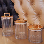 Acrylic Canisters Set – 3pcs | Clear Storage Containers for Kitchen