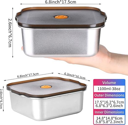 
Foldable stainless steel lunch box for travel