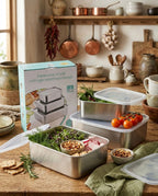 
Food-grade stainless steel kitchen storage boxes