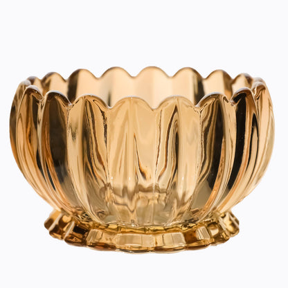 
Food-safe transparent glass tableware