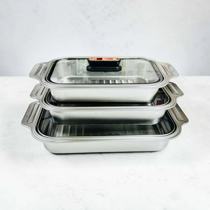 
Food Grade Stainless Steel Baking Tray for Home Kitchen