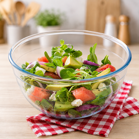 Premium High Borosilicate Glass Salad Bowl