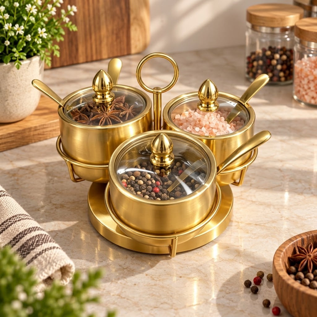 360 degree rotating kitchen spice organizer