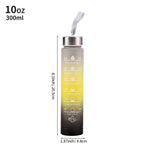 64oz Sports Motivation Water Bottle – With Time Marker