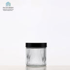 Glass Storage Jars Set Airtight Kitchen Containers with Black Lids for Food Storage