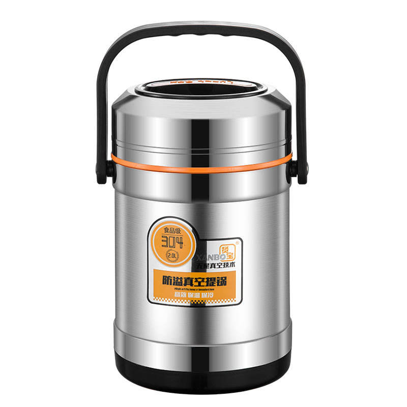 Leakproof thermo lunch container for soup and rice