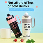 New Food Grade 750ml Hot and Cold Mugs School Student Vacuum Insulated 316 Stainless Steel Tumbler with Handle