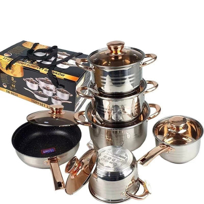 Royal Louis 12-Piece Stainless Steel Cookware Set