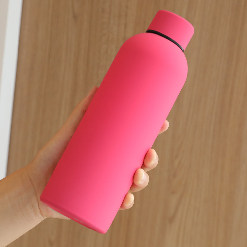 500ml Double Wall Stainless Steel Vacuum Hot Cold Water Insulation Customized Printing Student Gift Water Bottles
