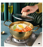 Korean Style Stainless Steel Soup Pot with Lid