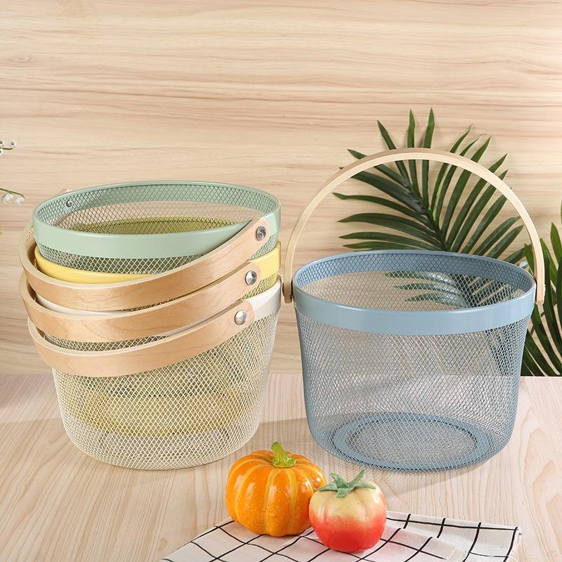 Yurtrain Metal Kitchen Utensils with Lid – Fruit Plate &amp; Drain Basket