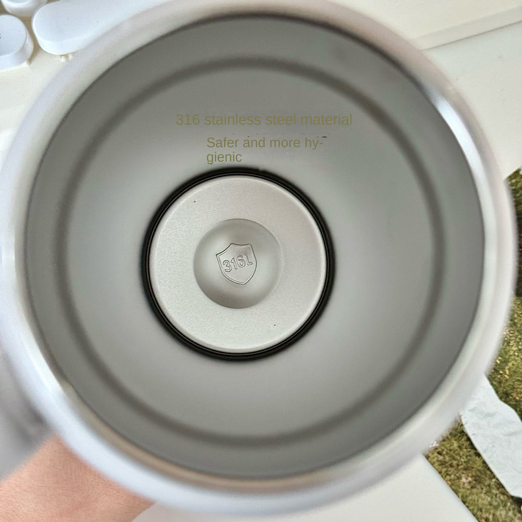 New Food Grade 750ml Hot and Cold Mugs School Student Vacuum Insulated 316 Stainless Steel Tumbler with Handle
