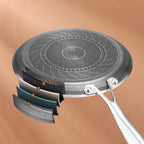 Stainless Steel Non-Stick Cookware Round Pancake and Egg Frying Pan Honeycomb Grilled Steak Pan for Hotels Restaurants