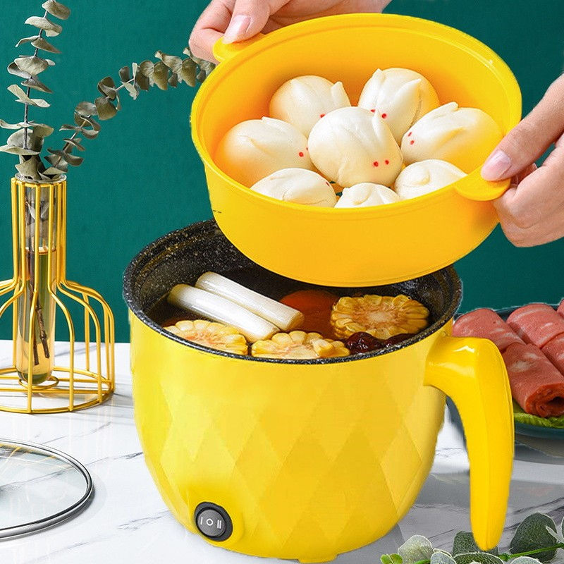 1.8L Mini Electric Pressure Cooker & Rice Cooker | Multifunctional Non-Stick Portable Cooker