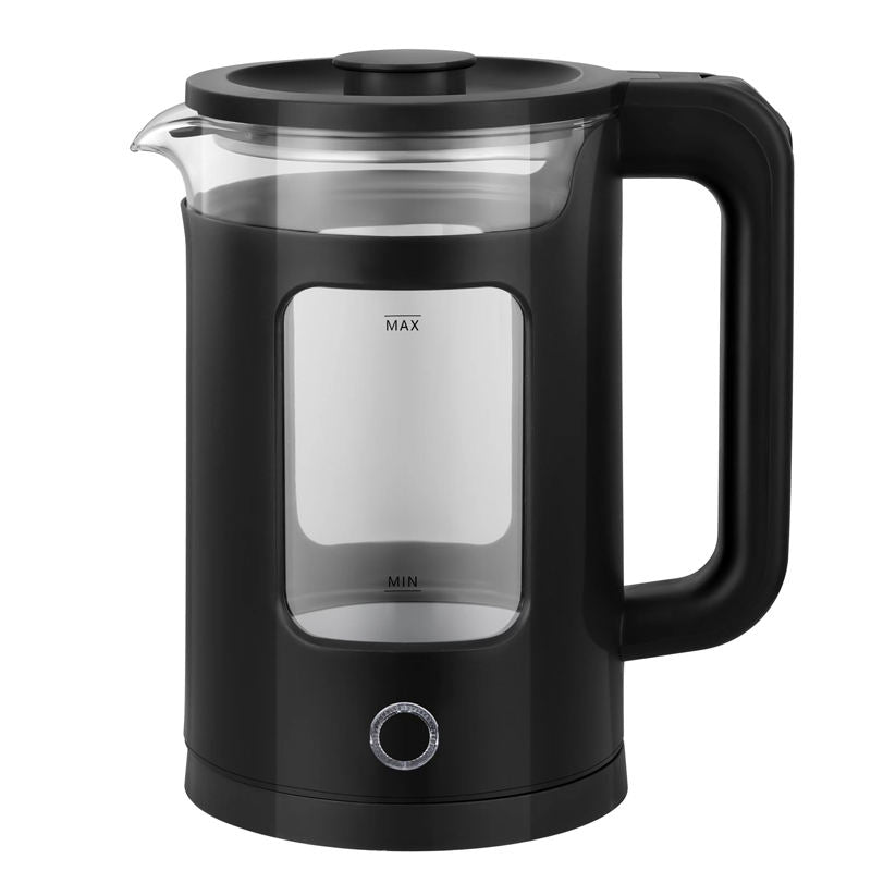 Bajaj 2L Glass Electric Kettle | Fast Boil Water Heater | Stainless Steel Heating Plate | Transparent Heat-Resistant Kettle