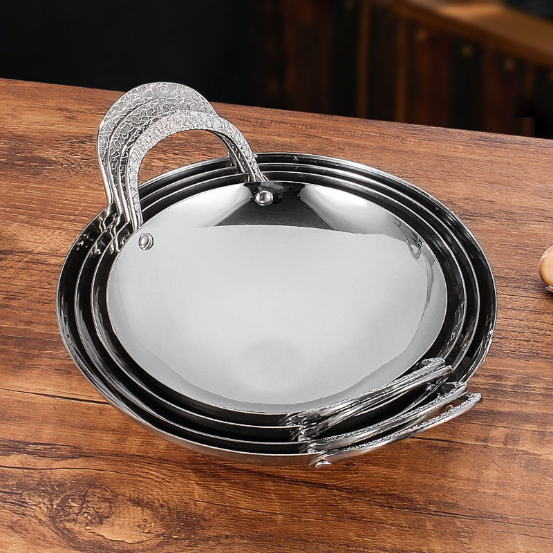 Thickened Stainless Steel Dry Pot with Solid Alcohol Stove